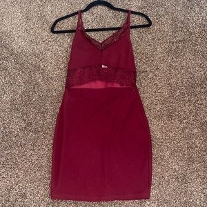 Burgundy Windsor Dress